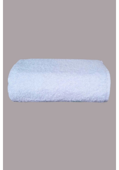 100 Pamuklu Banyo Havlusu 70x140 Ekonomik Duş Havlusu Beyaz