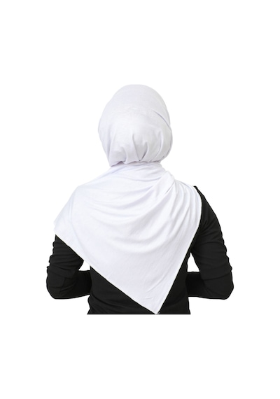 Modish Group Şal Tesettür Başörtüsü Premium Kumaş Eşarp Uzun Islami Giyim Viskon - Beyaz Beyaz