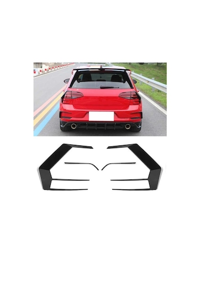Vw Golf 7.5 Uyumlu Arka Stop Kaplama Çerçevesi Pianoblack