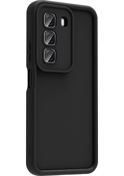 İnfinix Hot 50 4g Uyumlu Kılıf Kamera Korumalı Sys Ananas Kapak - Siyah Siyah