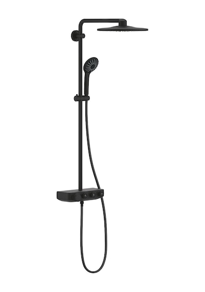 Grohe Euphoria Smartcontrol System 310 Duo Duvara Monte Termostatik Bataryalı Duş Sistemi Phantom Black - 22120kf0 Siyah