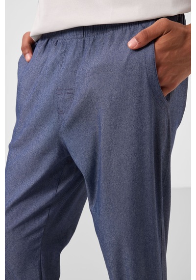 Tommylife Kot Lacivert Standart Fit Dokuma Hafif Esnek Chino Erkek Pantolon - 82180 Lacivert