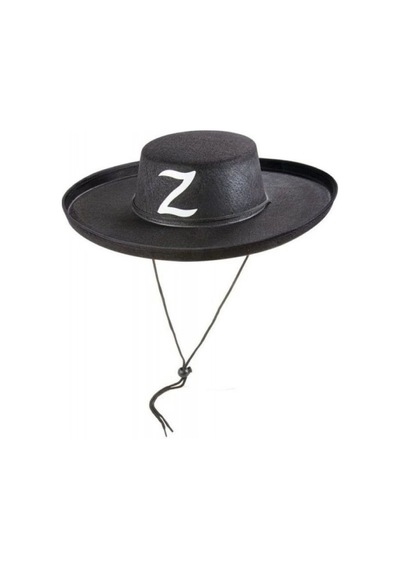 Z Logolu Yetişkin Boy Bağcıklı Zorro Şapkası +0