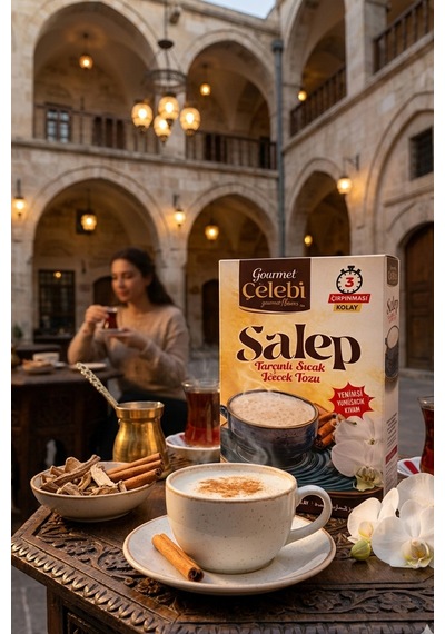 Tarçınlı Salep 250 Gr - Kolay Çırpılan Ve Yoğun Kıvamlı Sıcak Pratik Salep İçecek Tozu Hazır