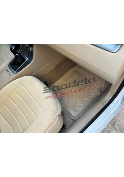 Volkswagen Passat B7 2011-2012 Arası 3d Kauçuk Havuzlu Bej Paspas