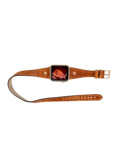 Apple Watch Uyumlu Deri Kordon 42-44-45mm Slim Dt Rt V18