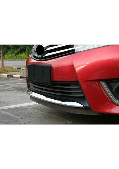 Toyota Corolla Uyumlu 2014-2016 Ön Tampon Çıtası Abs Krom