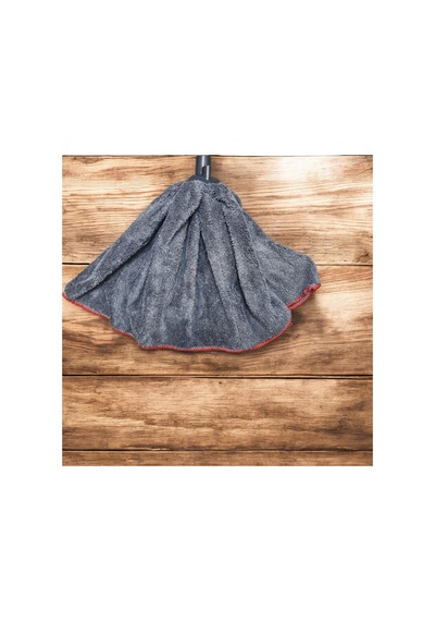 Jumbo Boy Gri Renk Mikrofiber Mop Paspas Yedek Ucu Çizmez Ve Ses Yapmaz Özel Doku