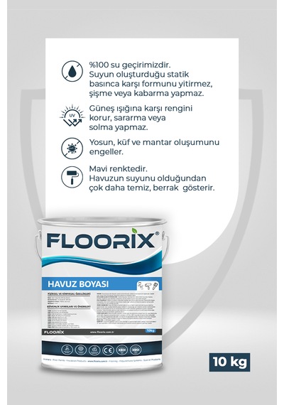 Floorix Havuz Boyası 10 Kg