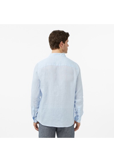 Nautica Erkek Mavi Regular Fit Keten Gömlekdüzw65103t