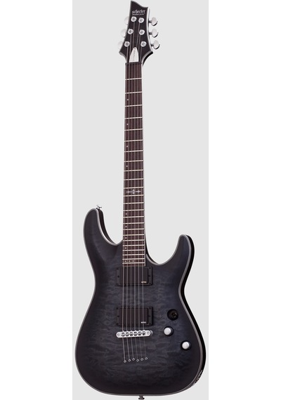 Schecter C-1 Platinum Elektro Gitar (See-Thru Siyah Saten)