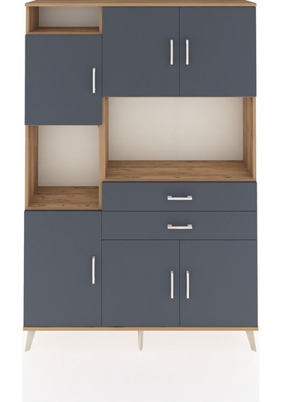 Arges Dolap 8 Raflı 2 Çekmeceli 6 Kapaklı 132x30x195 Çam-antrasit/antrasit Antrasıt/antrasıt Arges Dolap 8 Raflı 2 Çekmeceli 6 Kapaklı 132x30x195 Çam-antrasit/antrasit Antrasıt/antrasıt