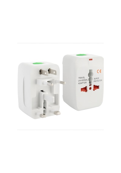 Evrensel Seyahat Güç Adaptörü All-in-one Abd İngiltere Ab Au Uyumlu Led Işıklı