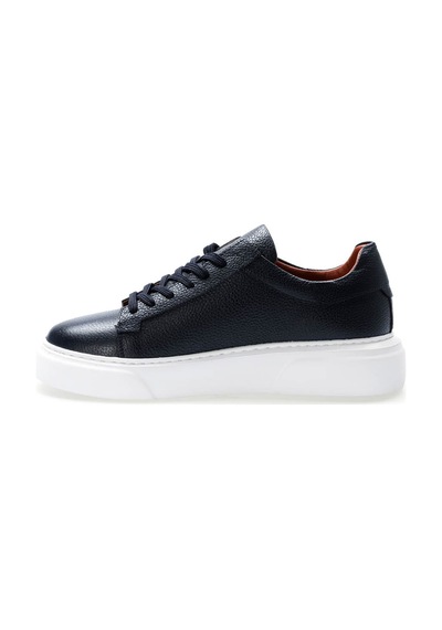 Fast Step Hakiki Deri Erkek Casual Ayakkabı 401ma777 Lacivert