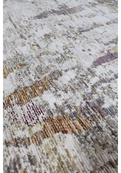 Vivanni Home Everlynn Polyester Vintage Halı Pamuk Atkı Tabanlı Modern Dokuma Ev Halısı Multi Tan