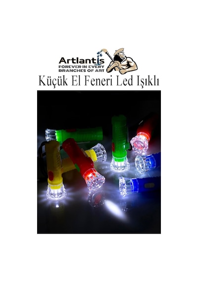 Küçük El Feneri Led Işıklı 4 Adet Anahtarlıklı Mini El Feneri İlk Yardım Feneri Deprem Feneri Karne Hediyesi