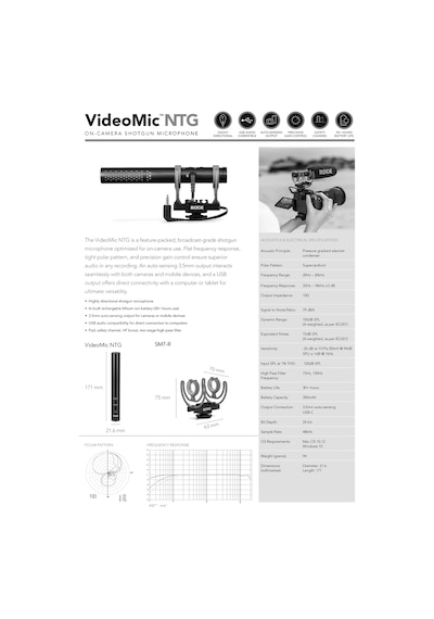 Rode Videomic Ntg Profesyonel Kalitede Gelişmiş Video Shotgun Mik
