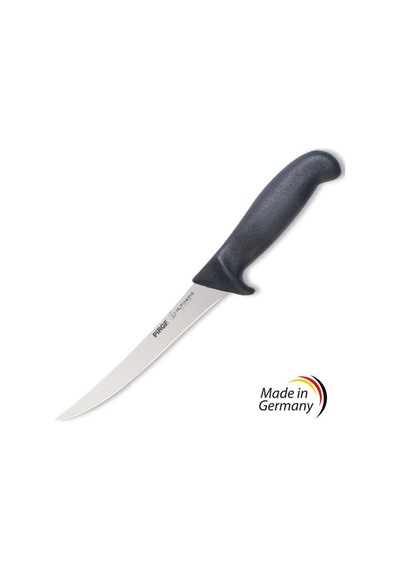 Butcher's Germany Sıyırma Bıçağı Kıvrık Sert 15 Cm Siyah