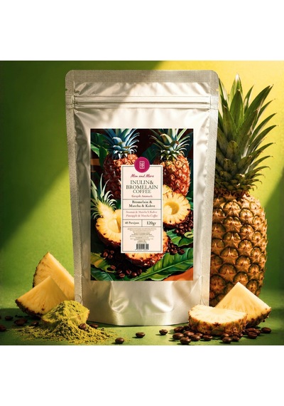 Inulin & Bromelain Coffee İnülin, Bromelain, Matcha & Ananaslı Form Kahve 120 G Granül