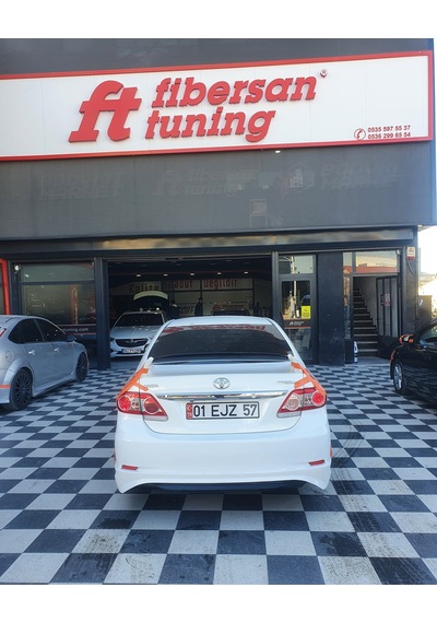 Corolla Uyumlu SEDAN ARKA TAMPON EKİ (2009-2012)----fibersan tuning