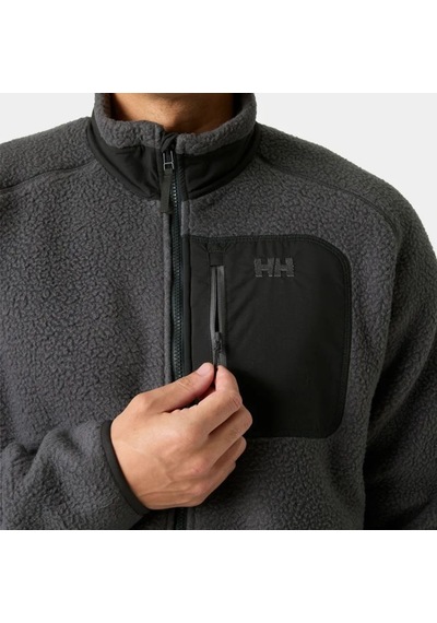 Helly Hansen Panorama Pile Block Jacket Gri Erkek Polar Hha.49460.hha.831