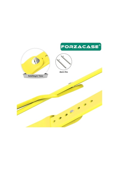 Forzacase Huawei Watch Gt2 46 Mm İle Uyumlu Yumuşak Jel Şık Silikon Kordon Kayış - Fc875 Beyaz