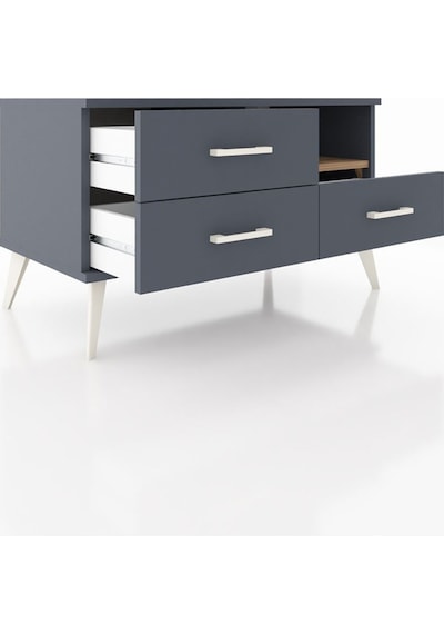Hyperion Şifonyer Tek Raflı 3 Çekmeceli 88x44x48 Antrasit-çam/antrasit Çam/antrasit Hyperion Şifonyer Tek Raflı 3 Çekmeceli 88x44x48 Antrasit-çam/antrasit Çam/antrasit