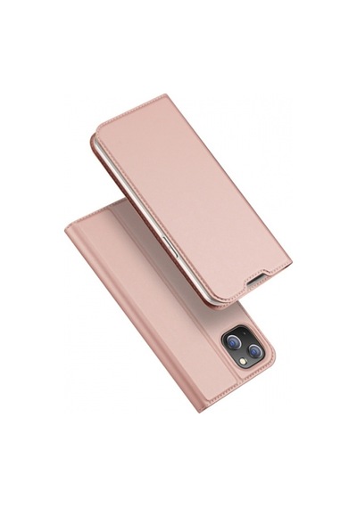 More TR Dux Ducis Apple Uyumlu iPhone 14 Plus 6.7 Kılıf Skin Pro Series Flip Cover Kapaklı Kılıf - Rose Gold