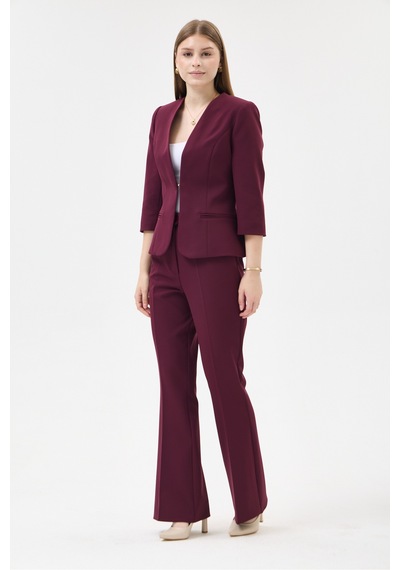 Velnara Moda Mürdüm Zamansız Klasik Kadın Takım Elbise-v Yaka Ceket & İspanyol Paça Pantolon Koyu Mürdüm - 927041557 Koyu Mürdüm Velnara Moda Mürdüm Zamansız Klasik Kadın Takım Elbise-v Yaka Ceket & İspanyol Paça Pantolon Koyu Mürdüm - 927041557 Koyu Mürdüm