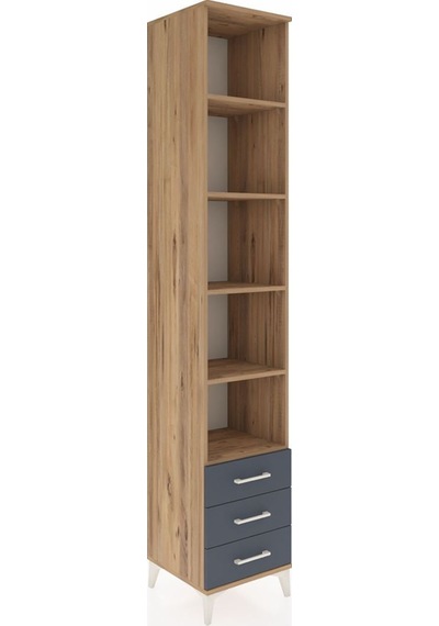 Hyperion Dolap 5 Raflı 3 Çekmeceli 44x44x243 Çam-antrasit Atlas Çam Hyperion Dolap 5 Raflı 3 Çekmeceli 44x44x243 Çam-antrasit Atlas Çam