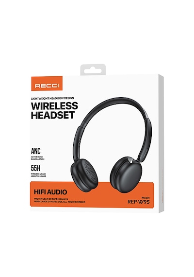 Recci REP W95 Anc/enc Özellikli Hi-fi Ses Kaliteli Kulak Üstü Bluetooth Kulaklık