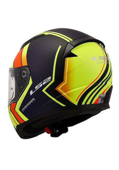 Ls2 Rapıd 2 Extra Full Face Motosiklet Kaskı Mat Neon Sarı - Mavi