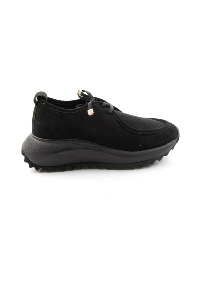 Bambi Siyah Süet Kadın Sneaker K01234050772