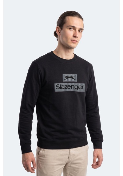 Slazenger Garvan Erkek Siyah Sweatshırt