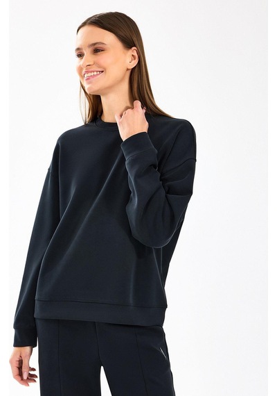 Skechers W Lounge Loose Crew Neck Kadın Sweatshirt - S2510052-11097 Siyah