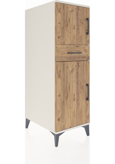 Kronos Dolap 2 Raflı Tek Çekmeceli 2 Kapaklı 44x59x134 Aytaşı... Aytaşı
