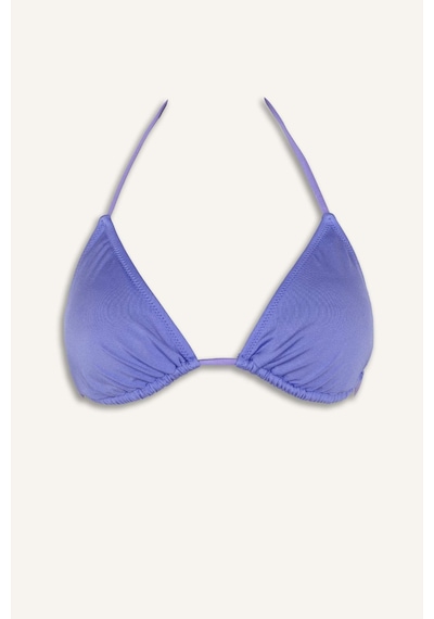 Defacto Regular Fıt Üçgen Bikini Üstü T3666az26smpr452 Mor-pr452
