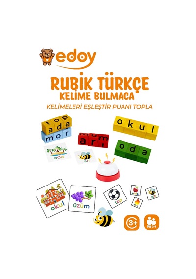 Edoy Sabır Küpü Türkçe Bulmaca Zeka Ve Görsel Hafıza Geliştirici Oyunc