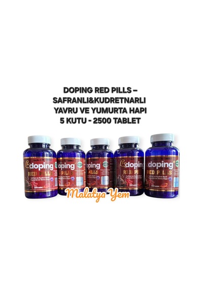 Doping Red Pills 5 Kutu 2500 Tablet - Safranlı - Kudret Narlı Yumurta Ve Yavru Hapı
