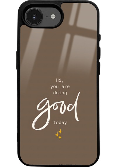Apple Uyumlu iPhone 16e Good Today Tasarımlı Glossy Telefon Kılıfı Uyumlu Çok Renkli