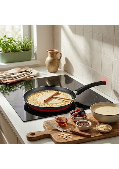Papilla Ragnar 25 Cm Granit Krep Tava - Tek Saplı Brkt-739361- 12'li Paket Diğer