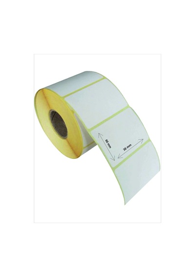 60x30 Mm 1000 Sarımlı Ecotermal Etiket 10 Adet Rulo Diğer