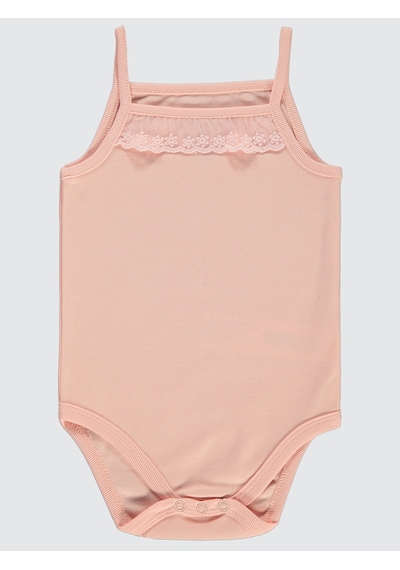 Civil Baby Kız Bebek Çıtçıtlı Badi 2-3 Yaş Pudra
