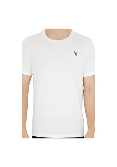 U.S. Polo Assn. Erkek Bisiklet Yaka Basic T-shirt Beyaz