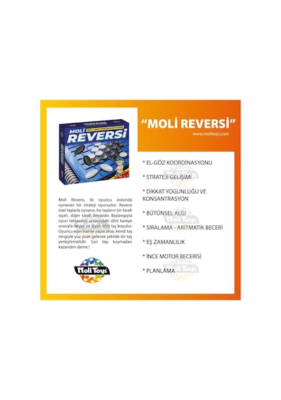 Reversi Strateji Oyunu - Akıl Ve Zeka Geliştirici Masaüstü Mantık Oyunu