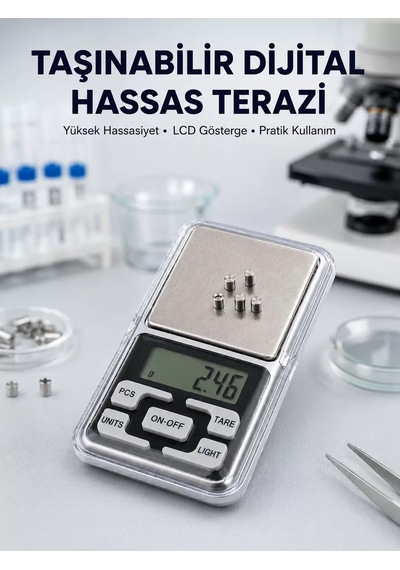 Hassas Tartım İçin Dijital Cep Terazisi Sayma Modlu Yeni Nesil Çr