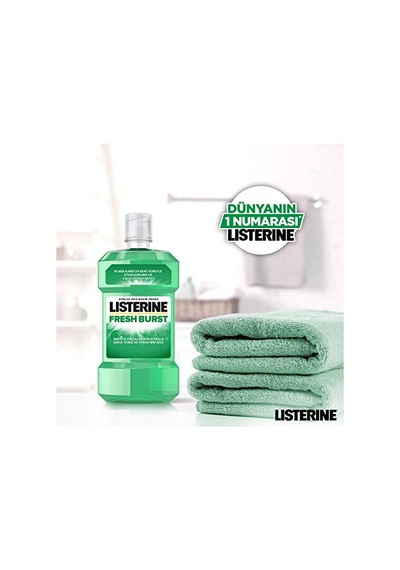 Listerine, Fresh Burst, Günlük Ağız Bakım Ürünü, Plak Oluşumu İle Savaşan Anti-bakteriyel Ağız Bakım Formülü, 250ml