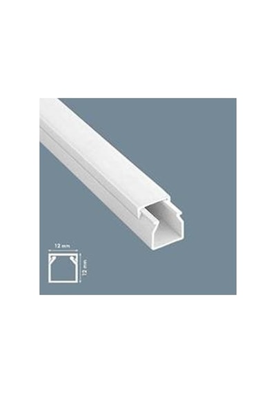 12x12 Yapışkanlı Kablo Kanalı 10 Adet 20 Metre Beyaz Dıştan Kapaklı Özellik