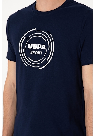 U.S. Polo Assn. Erkek Regular Fit Bisiklet Yaka Lacivert Tişört 50300261-VR033