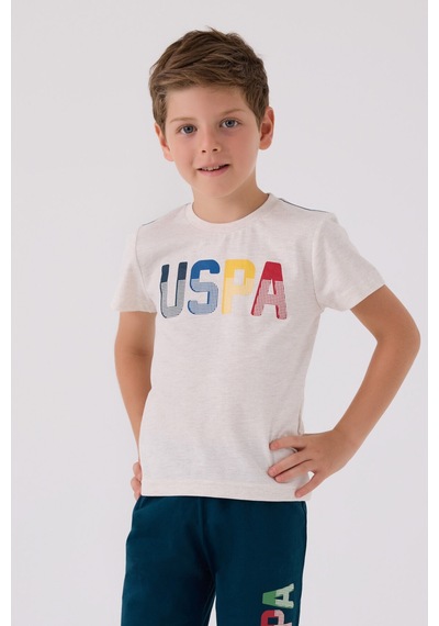 U.S. Polo Assn. U.s. Polo Assn Erkek Çocuk Krem Bermuda Takım Krem